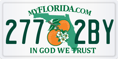 FL license plate 2772BY
