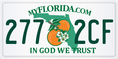 FL license plate 2772CF