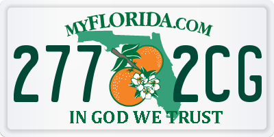 FL license plate 2772CG