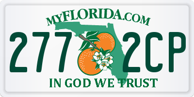 FL license plate 2772CP