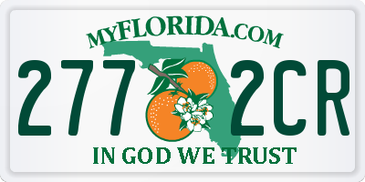 FL license plate 2772CR