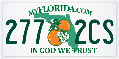 FL license plate 2772CS