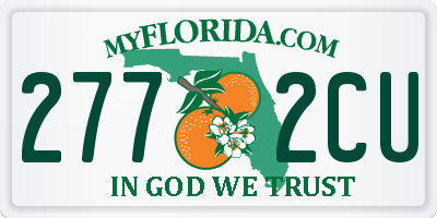FL license plate 2772CU