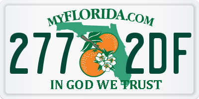 FL license plate 2772DF