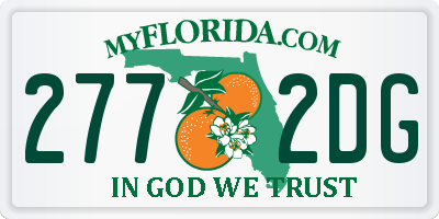 FL license plate 2772DG