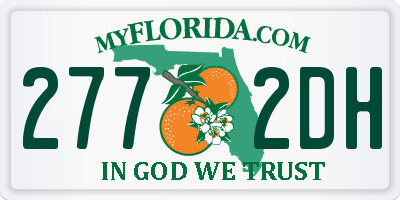 FL license plate 2772DH