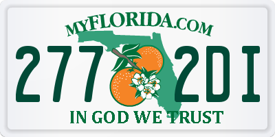 FL license plate 2772DI