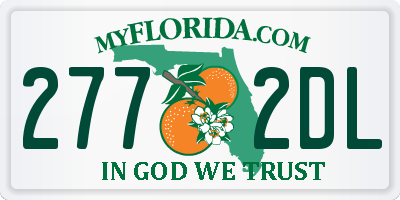 FL license plate 2772DL