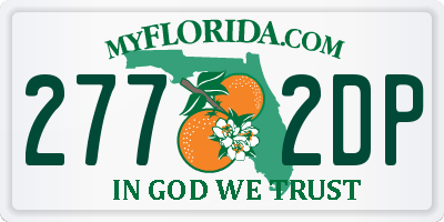 FL license plate 2772DP