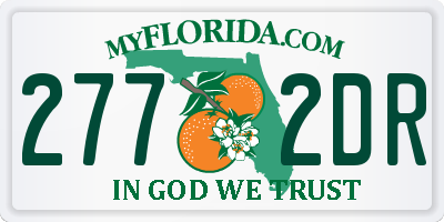 FL license plate 2772DR