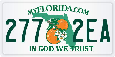 FL license plate 2772EA