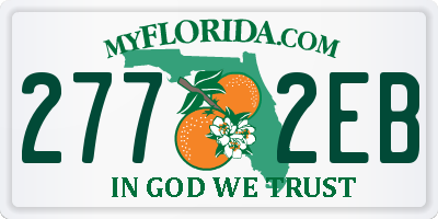 FL license plate 2772EB