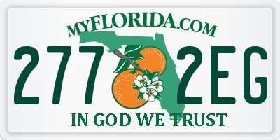 FL license plate 2772EG