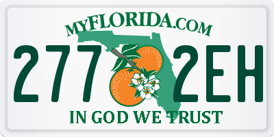 FL license plate 2772EH