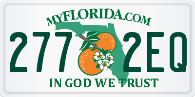 FL license plate 2772EQ