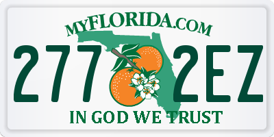 FL license plate 2772EZ