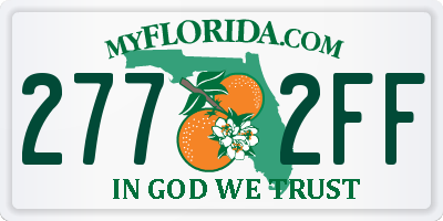 FL license plate 2772FF