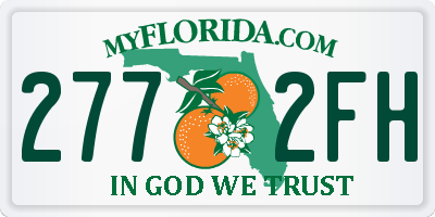 FL license plate 2772FH