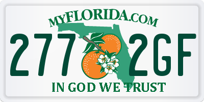FL license plate 2772GF