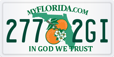 FL license plate 2772GI
