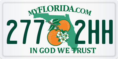 FL license plate 2772HH