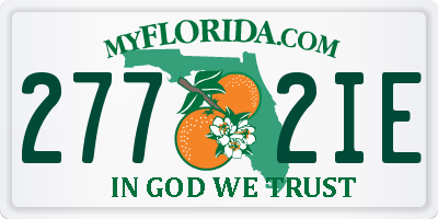 FL license plate 2772IE