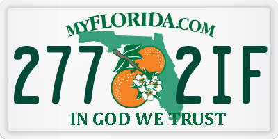 FL license plate 2772IF