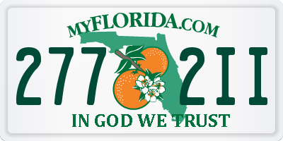 FL license plate 2772II