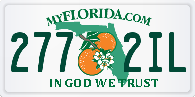 FL license plate 2772IL