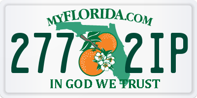 FL license plate 2772IP