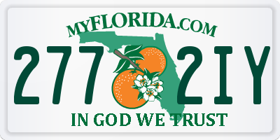 FL license plate 2772IY