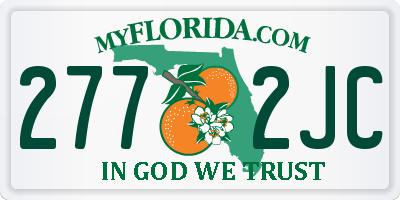 FL license plate 2772JC