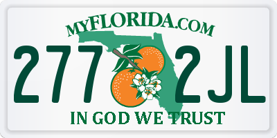 FL license plate 2772JL