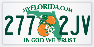 FL license plate 2772JV