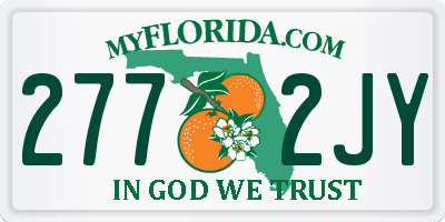 FL license plate 2772JY