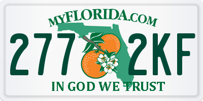 FL license plate 2772KF