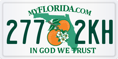 FL license plate 2772KH