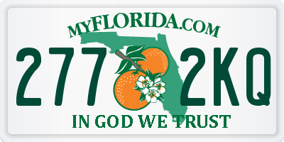 FL license plate 2772KQ