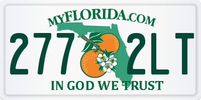 FL license plate 2772LT