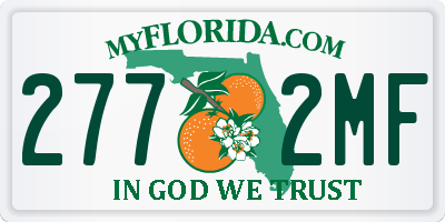 FL license plate 2772MF