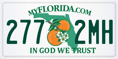 FL license plate 2772MH