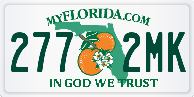FL license plate 2772MK