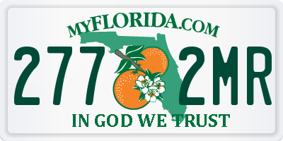 FL license plate 2772MR