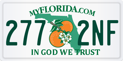 FL license plate 2772NF
