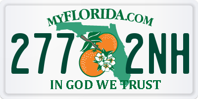 FL license plate 2772NH