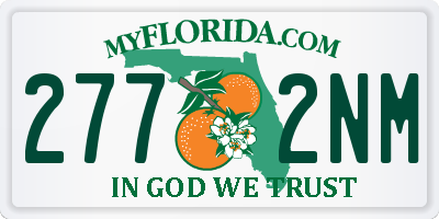 FL license plate 2772NM