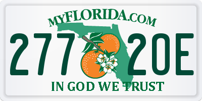 FL license plate 2772OE