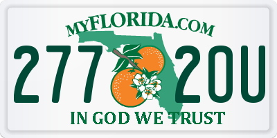 FL license plate 2772OU