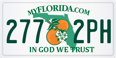 FL license plate 2772PH