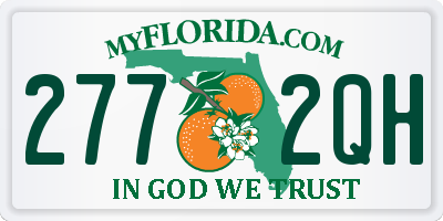 FL license plate 2772QH